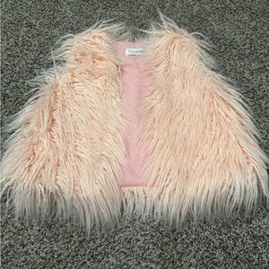 Stylish Pink Faux Fur Vest for Kids